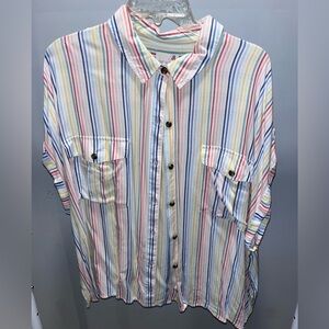 Striped Multicolor Men's Shirt